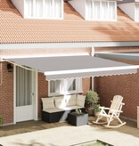 VidaXL Luifel Vervangstof voor 4x3.5 m Frame Lichtgrijs