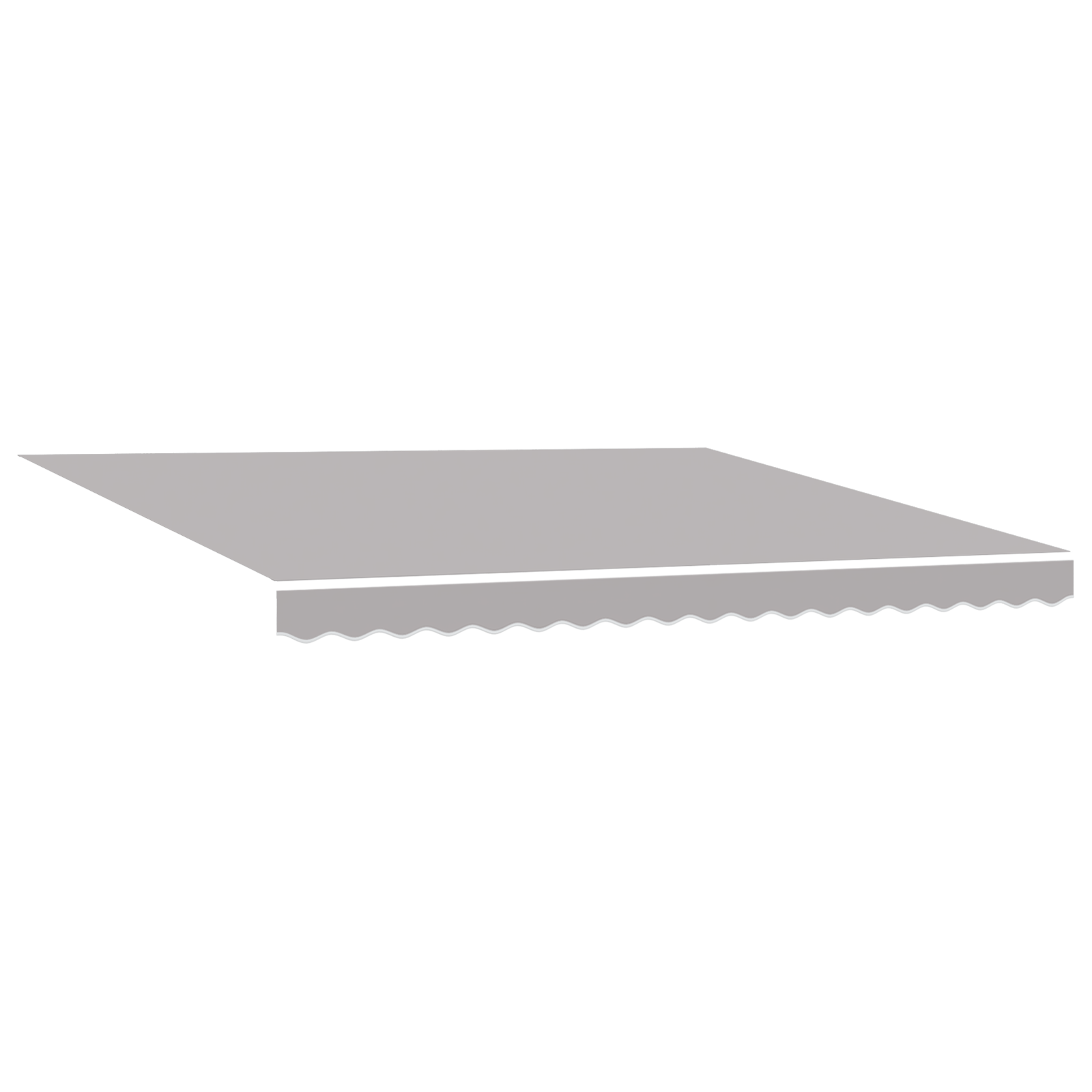 VidaXL Luifel Vervangstof voor 4x3.5 m Frame Lichtgrijs