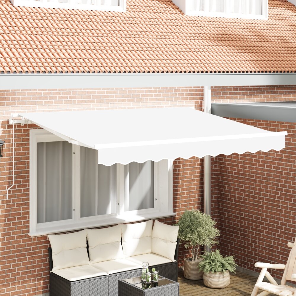 VidaXL Luifel Vervangdoek voor 3.5x2 m Frame Wit