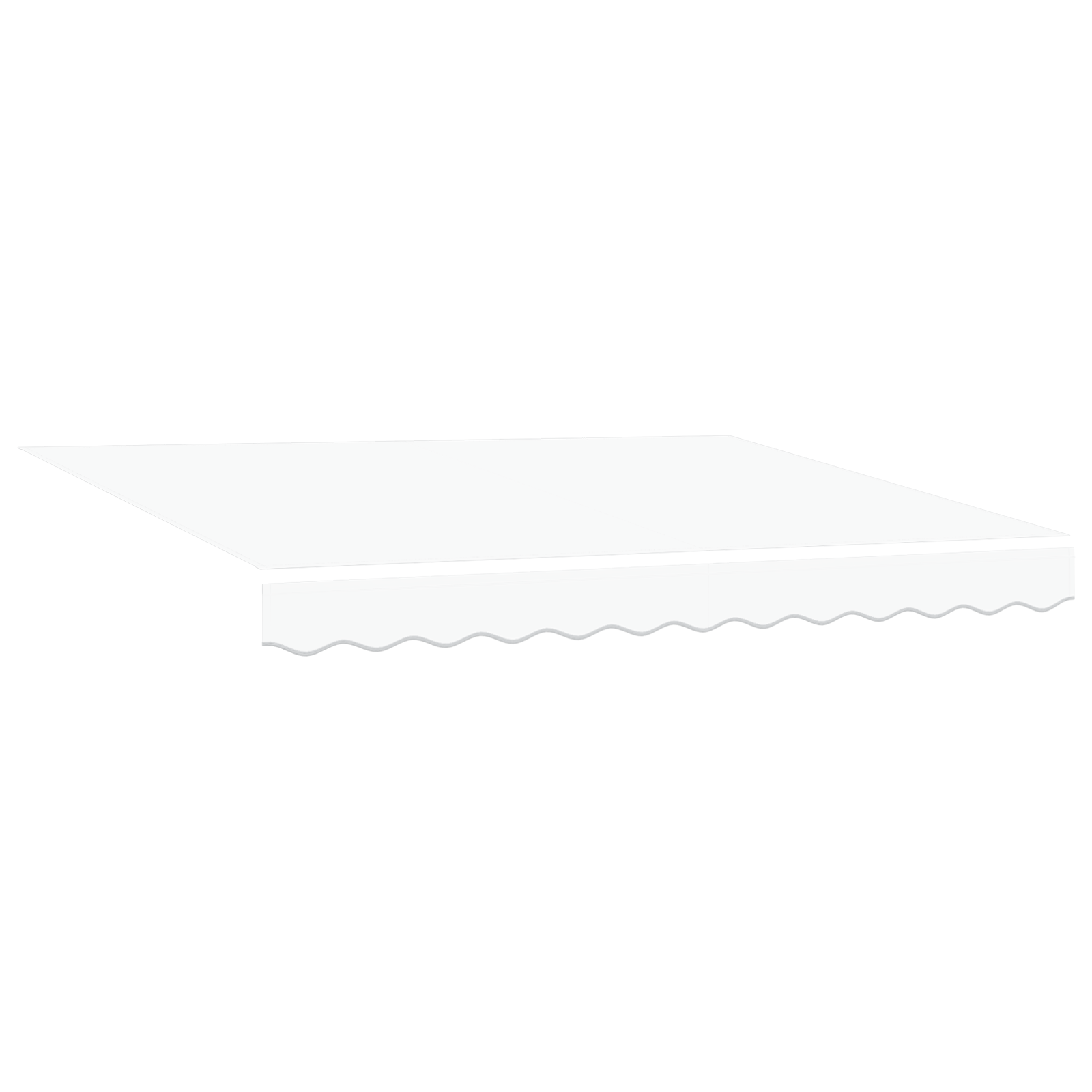 VidaXL Luifel Vervangdoek voor 3.5x2 m Frame Wit