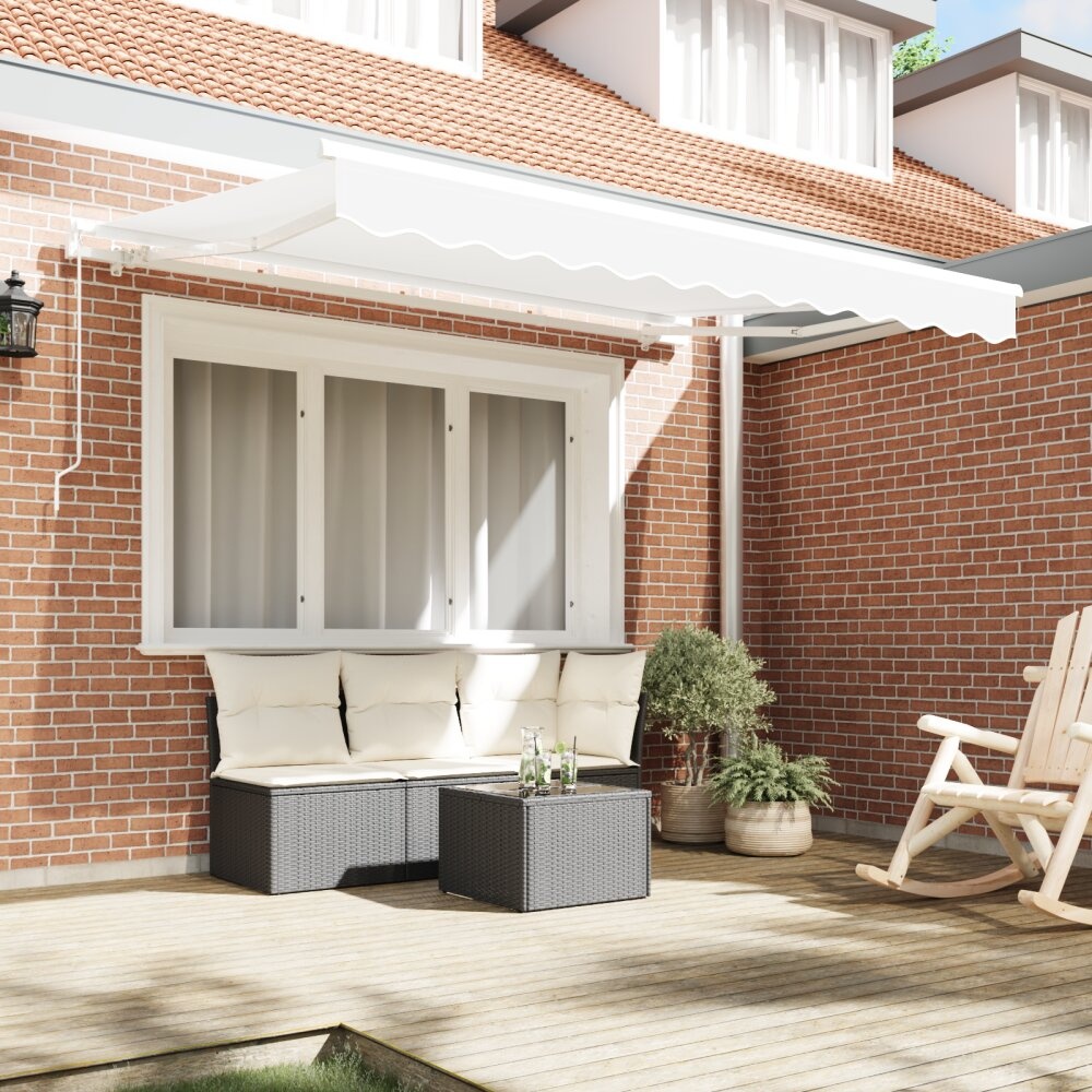 VidaXL Luifel Vervangdoek voor 3.5x2 m Frame Wit