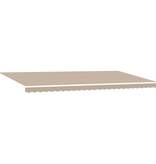 VidaXL Vervangende Luifelstof voor 6x3 m Frame Beige