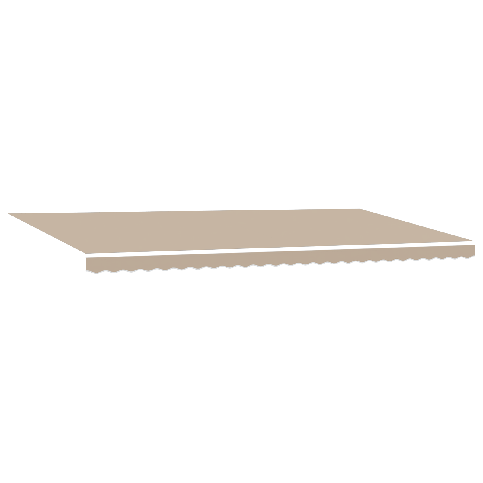 VidaXL Vervangende Luifelstof voor 6x3 m Frame Beige