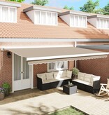 VidaXL Luifel vervangstof voor 5x3 m frame Beige