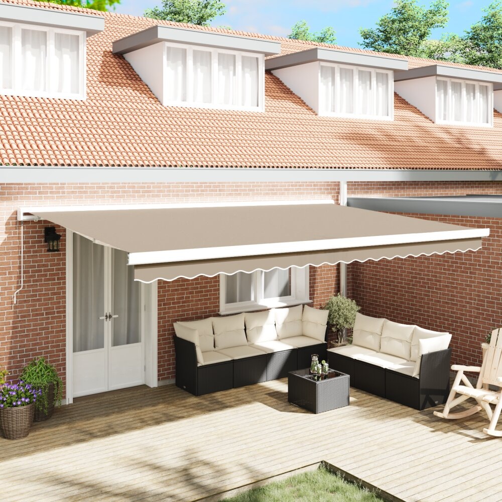 VidaXL Luifel vervangstof voor 5x3 m frame Beige