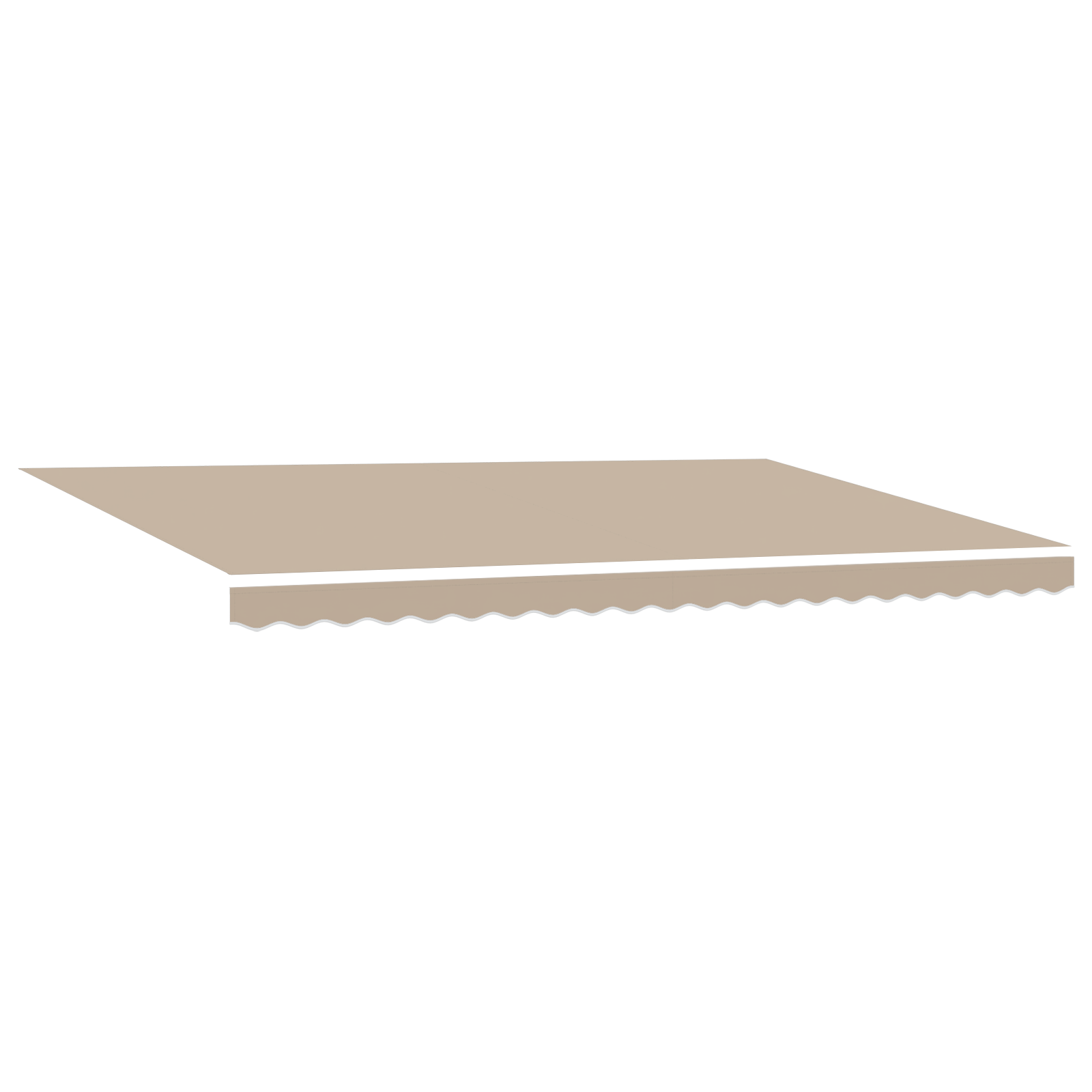 VidaXL Luifel vervangstof voor 5x3 m frame Beige