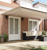 VidaXL Luifel vervangstof voor 5x3 m frame Beige