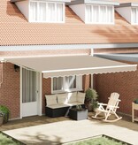 VidaXL Luifelstof voor 4.5x3.5 m frame Beige