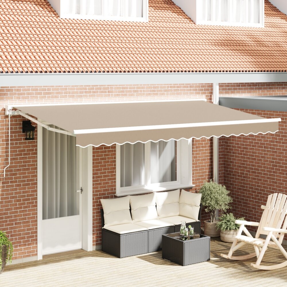 VidaXL Luifel Vervangstof voor 4x2 m Frame Beige