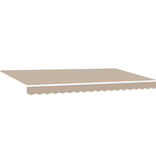 VidaXL Luifel Vervangstof voor 4x2 m Frame Beige