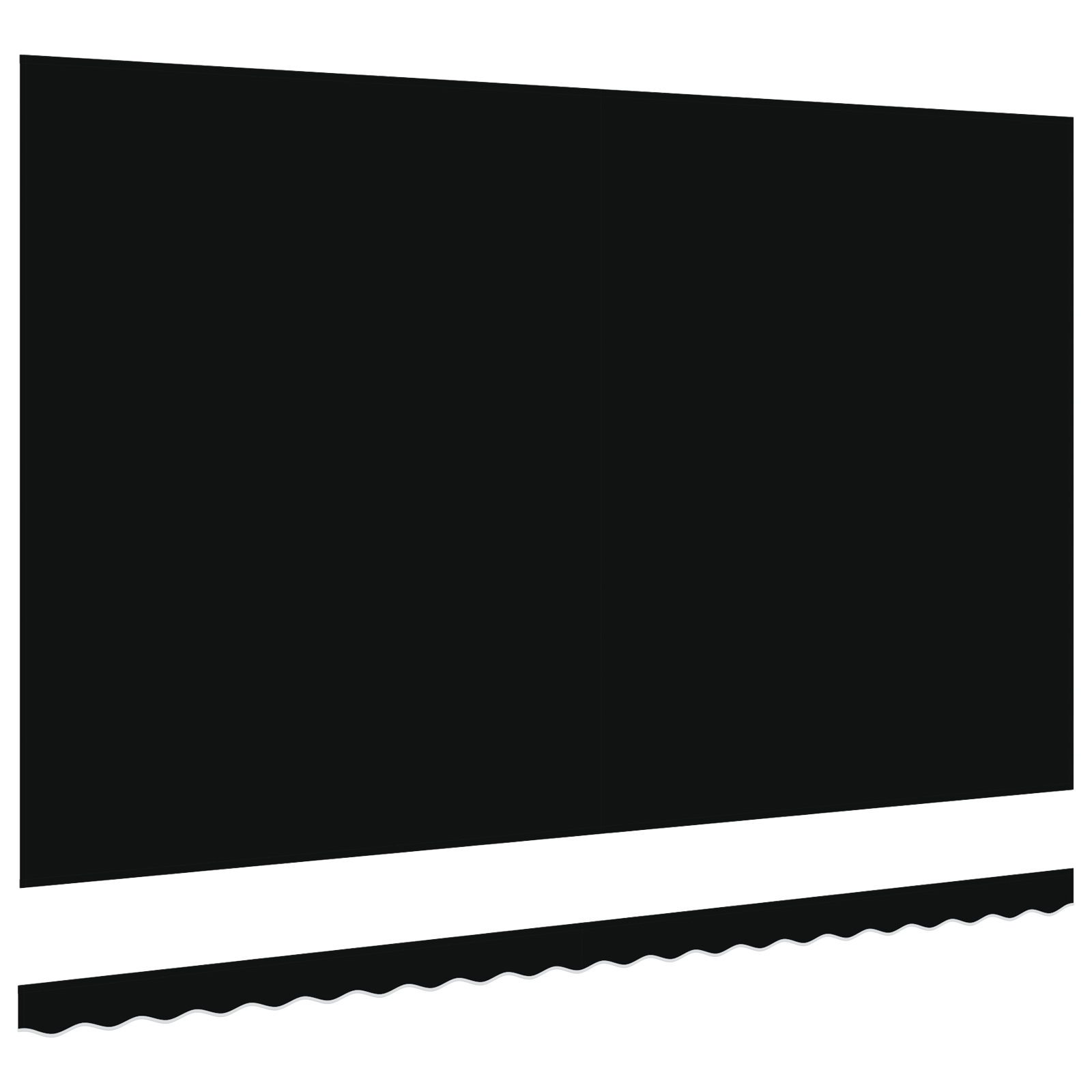 VidaXL Luifel Vervangstof voor 5x3.5 m Frame Zwart