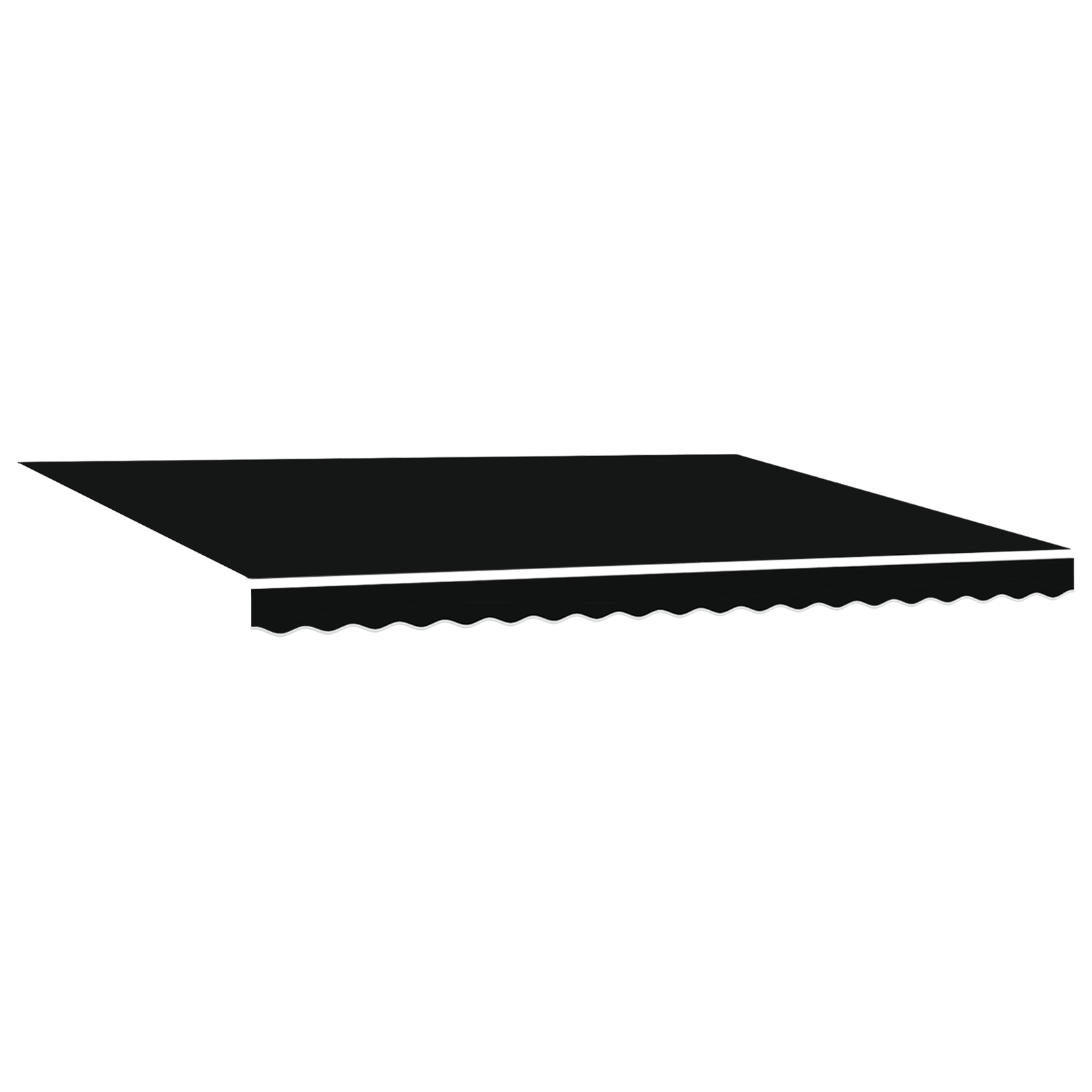 VidaXL Luifel Vervangstof voor 4.5x3 m Frame Zwart