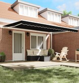 VidaXL Luifel Vervangstof voor 4.5x3 m Frame Zwart