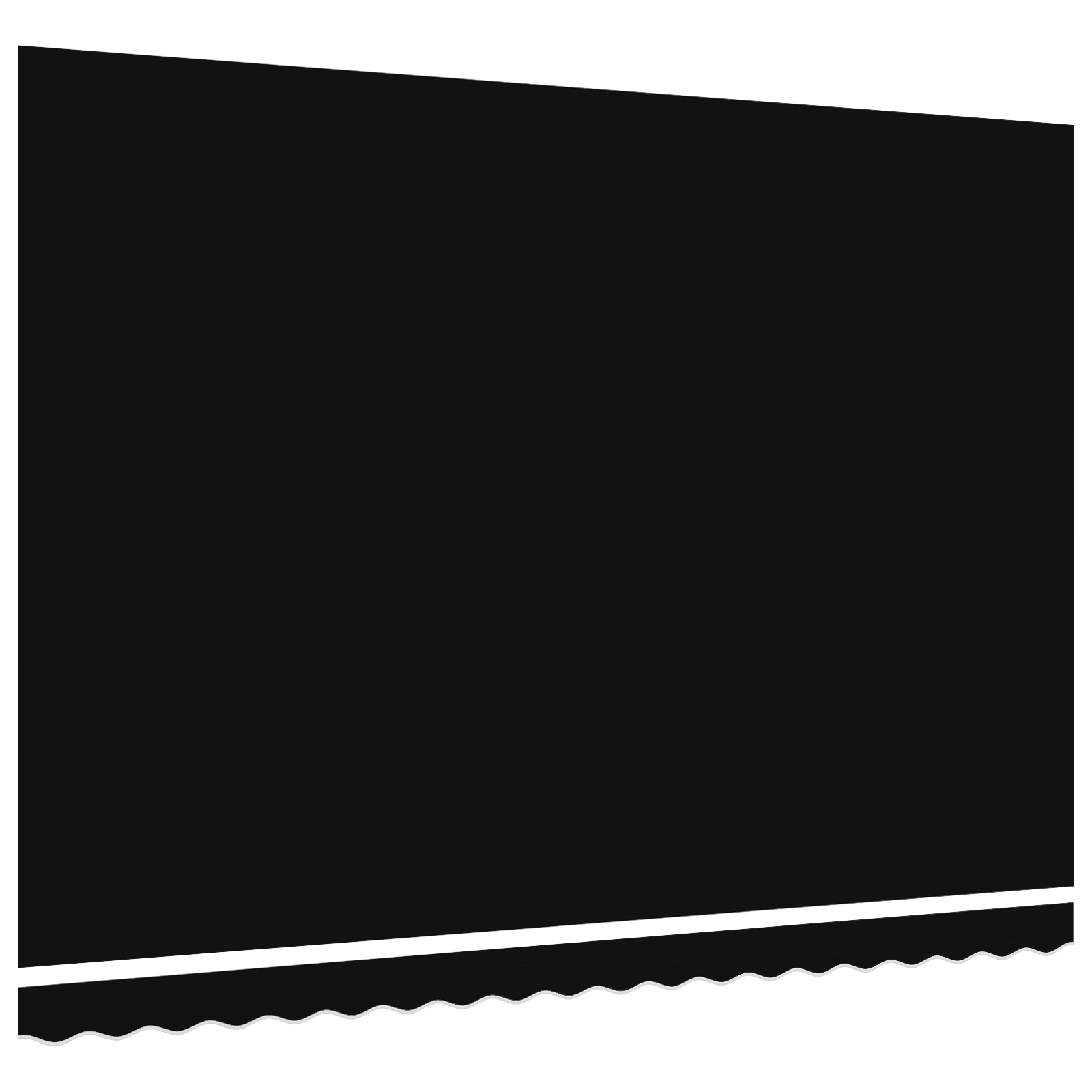VidaXL Luifel Vervangstof voor 4.5x3 m Frame Zwart