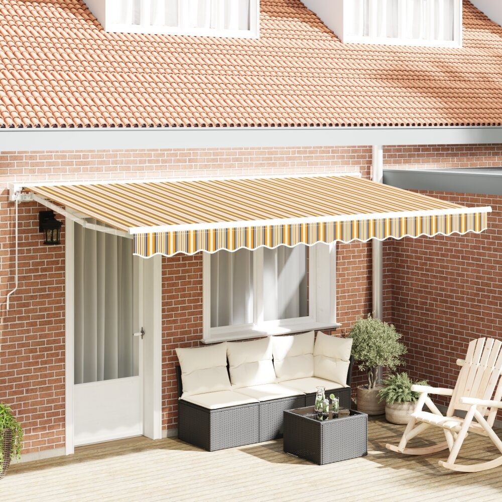 VidaXL luifel vervangstof voor 4x2 m frame multicolor streep