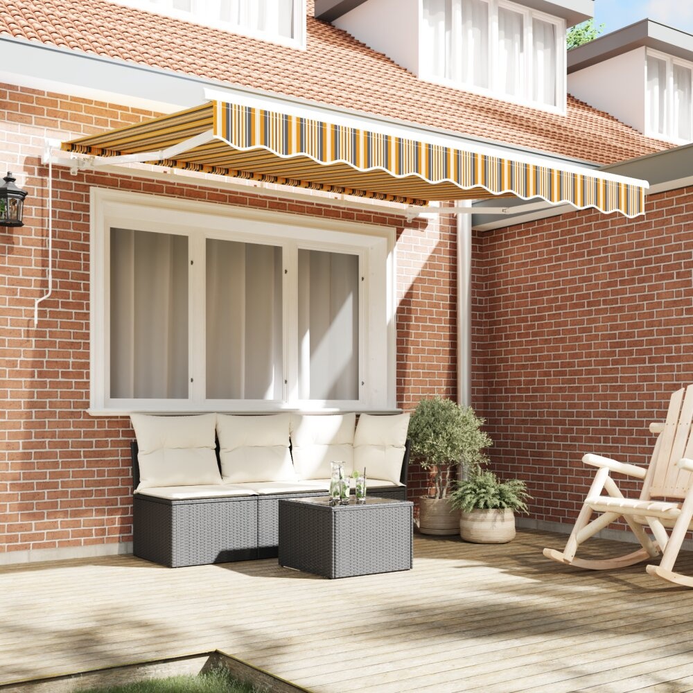 VidaXL Luifel vervangstof voor 3x2 m Frame Multicolor Stripe