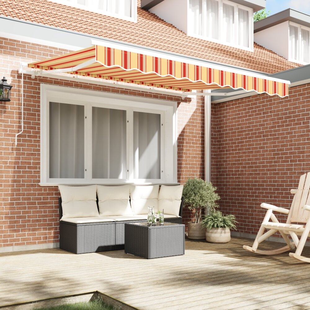 VidaXL Luifel Vervangdoek voor 2.5x2 m Frame Multicolor Streep