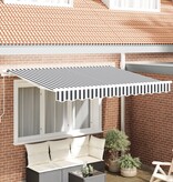 VidaXL Vervangende Luifelstof voor 3x2 m Frame Anthraciet en Wit