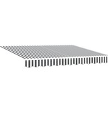 VidaXL Vervangende Luifelstof voor 3x2 m Frame Anthraciet en Wit