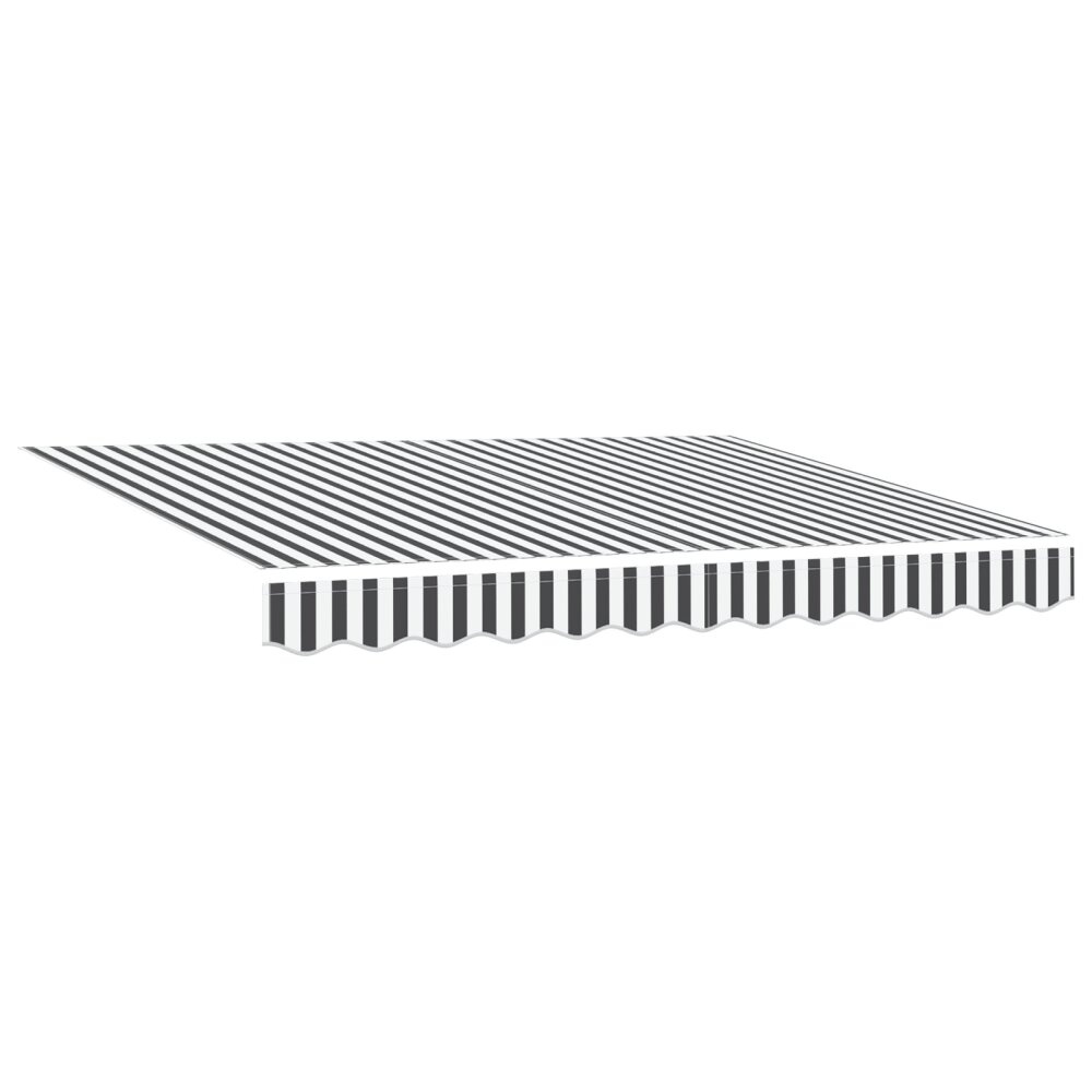 VidaXL Vervangende Luifelstof voor 3x2 m Frame Anthraciet en Wit