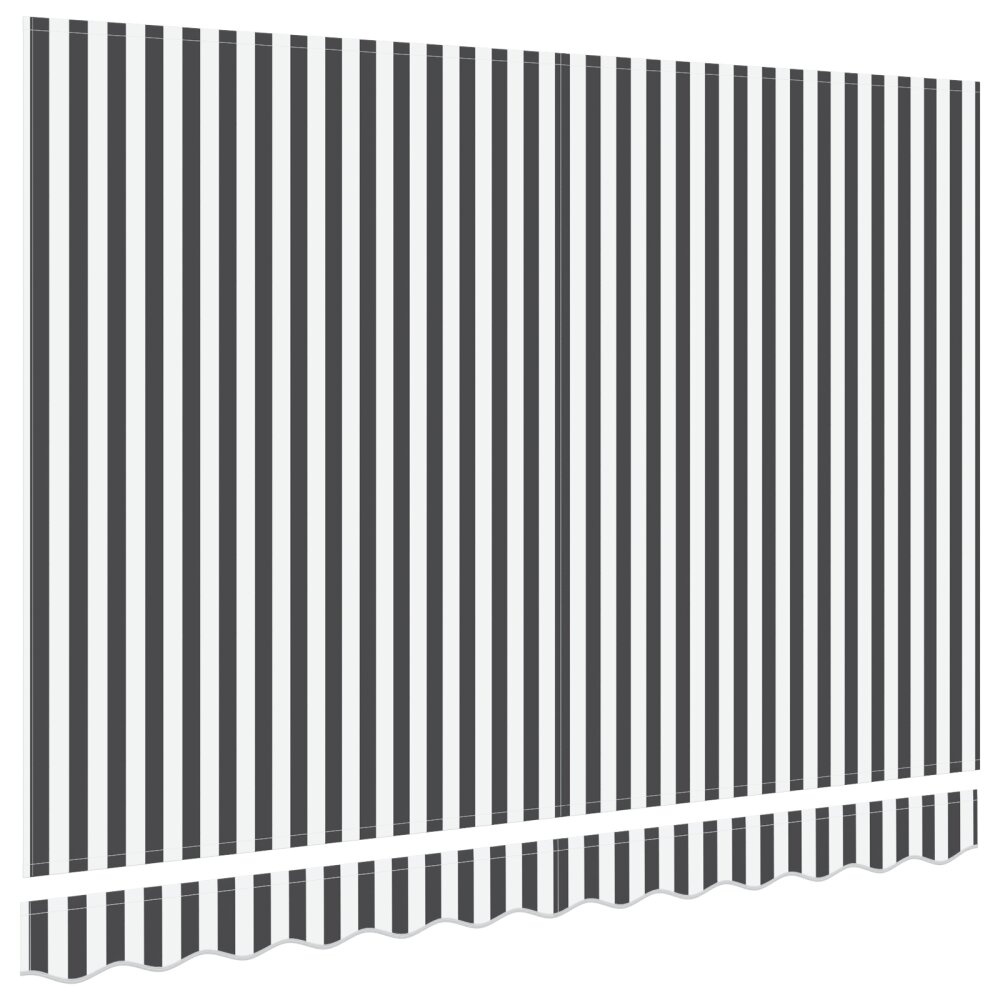 VidaXL Vervangende Luifelstof voor 3x2 m Frame Anthraciet en Wit