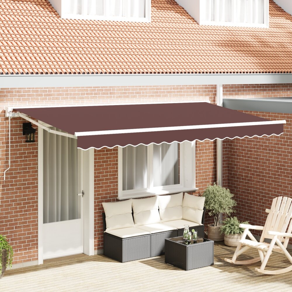 VidaXL Vervangend Luifeldoek voor 4x2 m Frame Bruin