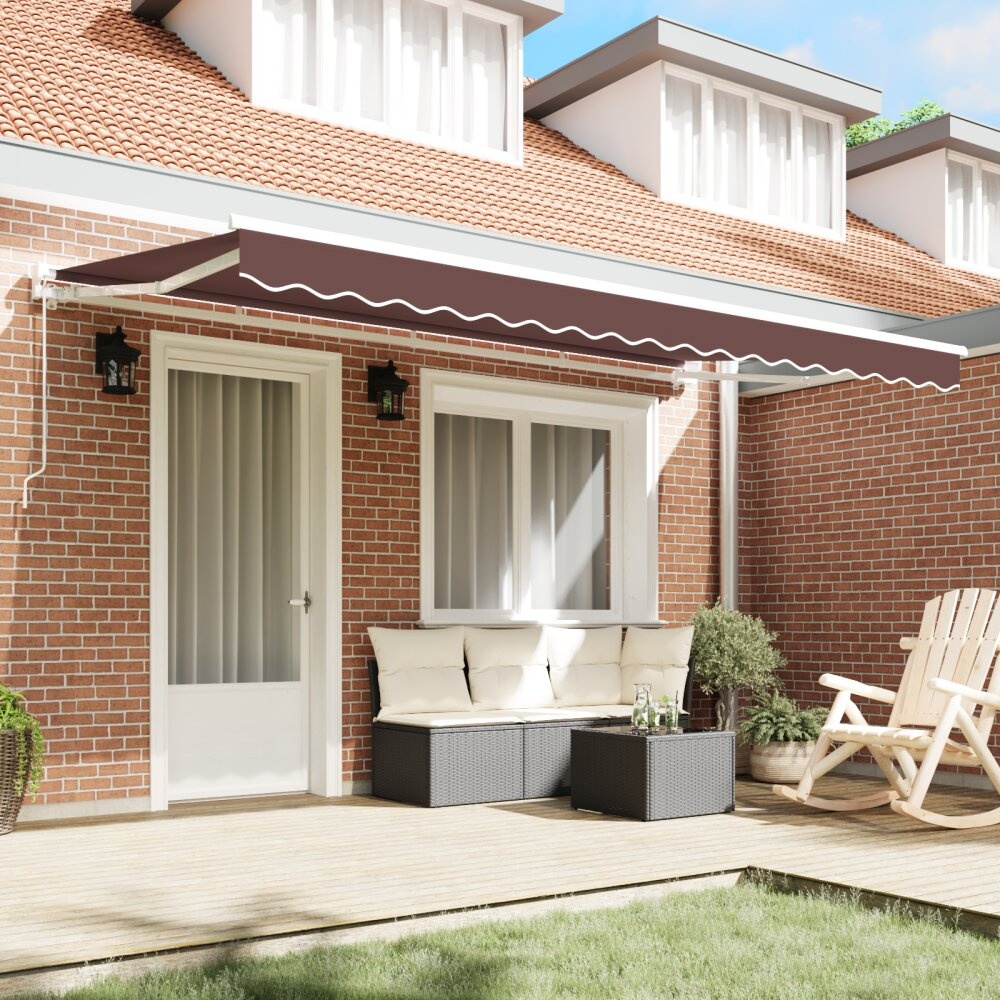 VidaXL Vervangend Luifeldoek voor 4x2 m Frame Bruin