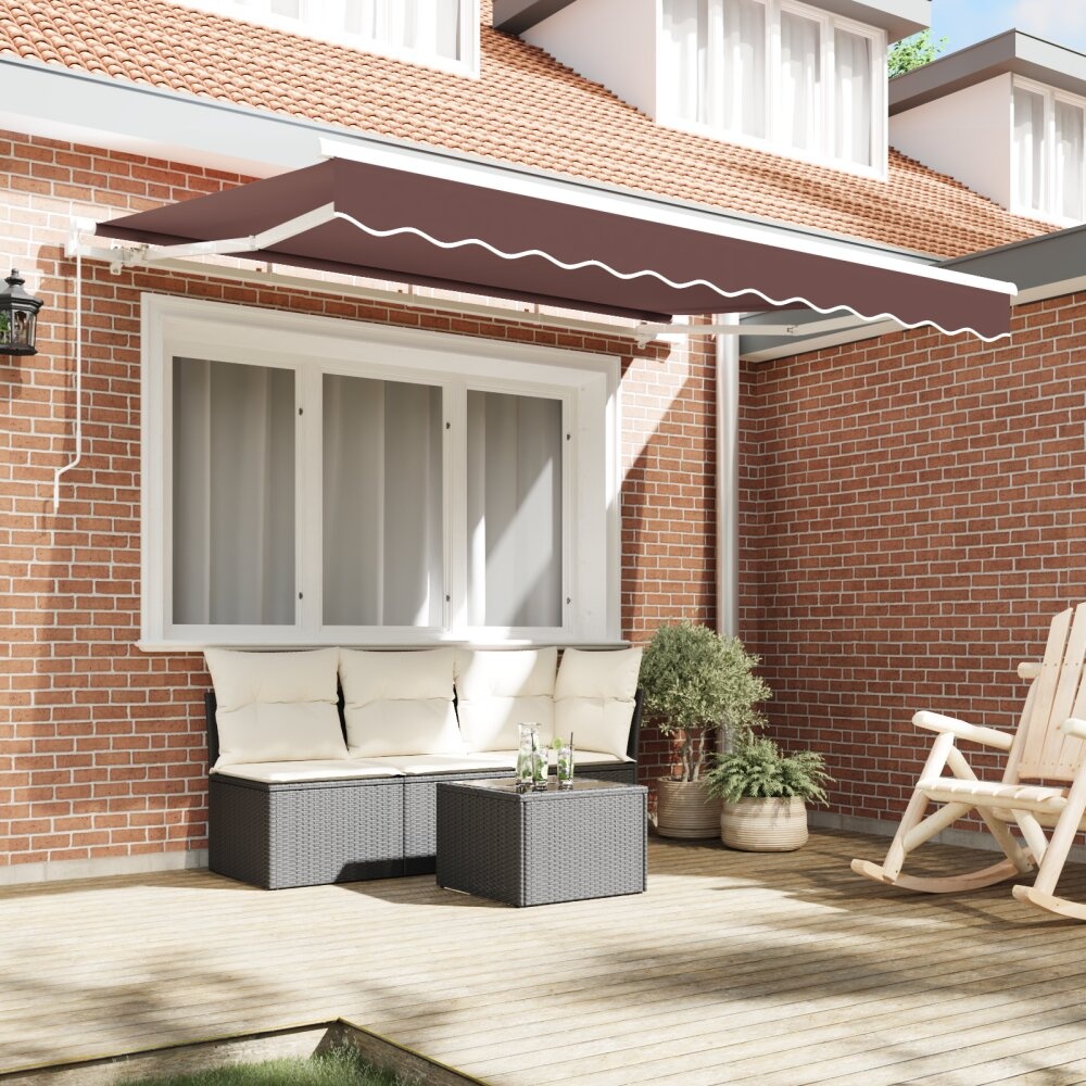 VidaXL Luifel vervangingsstof voor 3x2 m Frame Bruin