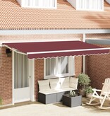 VidaXL Vervangende Luifelstof voor 4x2 m Frame Bordeauxrood