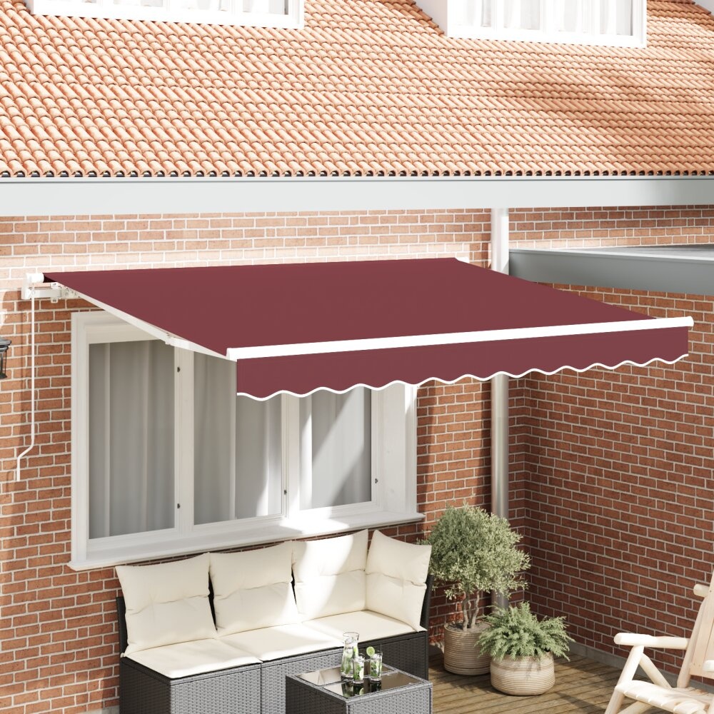 VidaXL Luifel Vervangend Doek voor 2.5x2 m Frame Bordeauxrood
