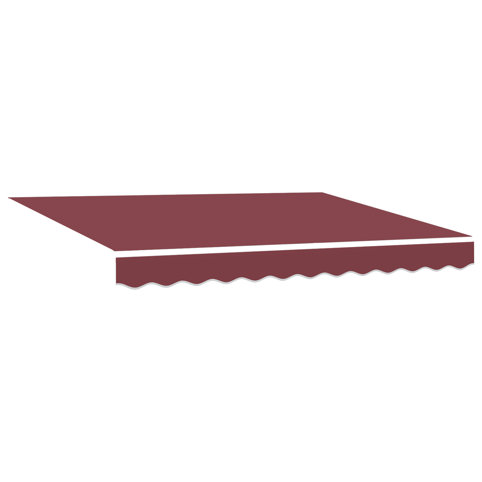 VidaXL Luifel Vervangend Doek voor 2.5x2 m Frame Bordeauxrood