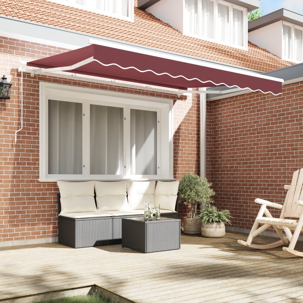 VidaXL Luifel Vervangend Doek voor 2.5x2 m Frame Bordeauxrood