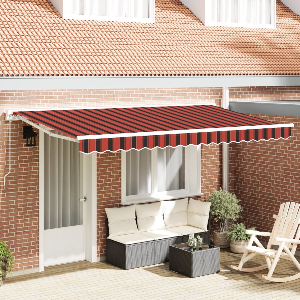 VidaXL Luifel Vervangende Stof voor 4x2 m Frame Multikleur Gestreept