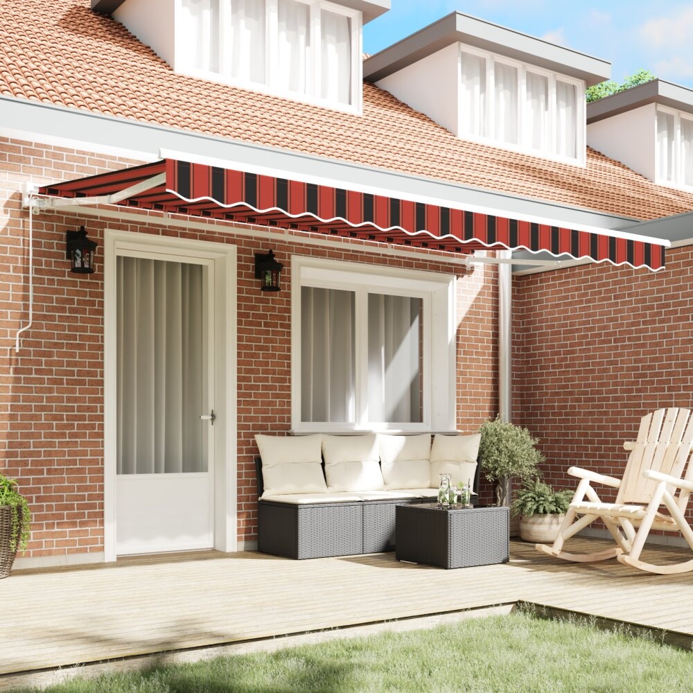 VidaXL Luifel Vervangende Stof voor 4x2 m Frame Multikleur Gestreept