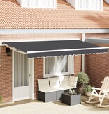 VidaXL Luifel Vervangende Stof voor 4x2 m Frame Anthraciet