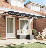 VidaXL Luifel Vervangende Stof voor 4x2 m Frame Anthraciet