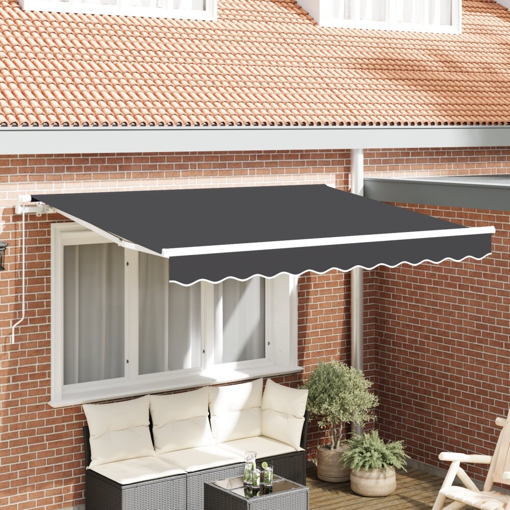 VidaXL Luifel Vervangende Stof voor 3x2 m Frame Anthraciet