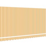 VidaXL Luifel Vervangdoek voor 4x2 m Frame Geel en Wit