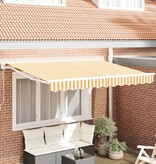 VidaXL Luifel vervangende stof voor 3x2 m frame in geel en wit