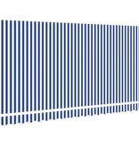 VidaXL Luifel Vervangende Stof voor 4x2 m Frame Blauw en Wit