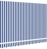 VidaXL Luifel Vervangdoek voor 3.5m x 2m Frame Blauw en Wit