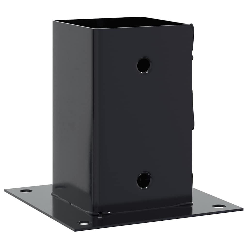 VidaXL Spokkels vierkant 12 st 91x91 mm antraciet staal gepoedercoat