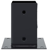 VidaXL Spokkels vierkant 12 st 91x91 mm antraciet staal gepoedercoat