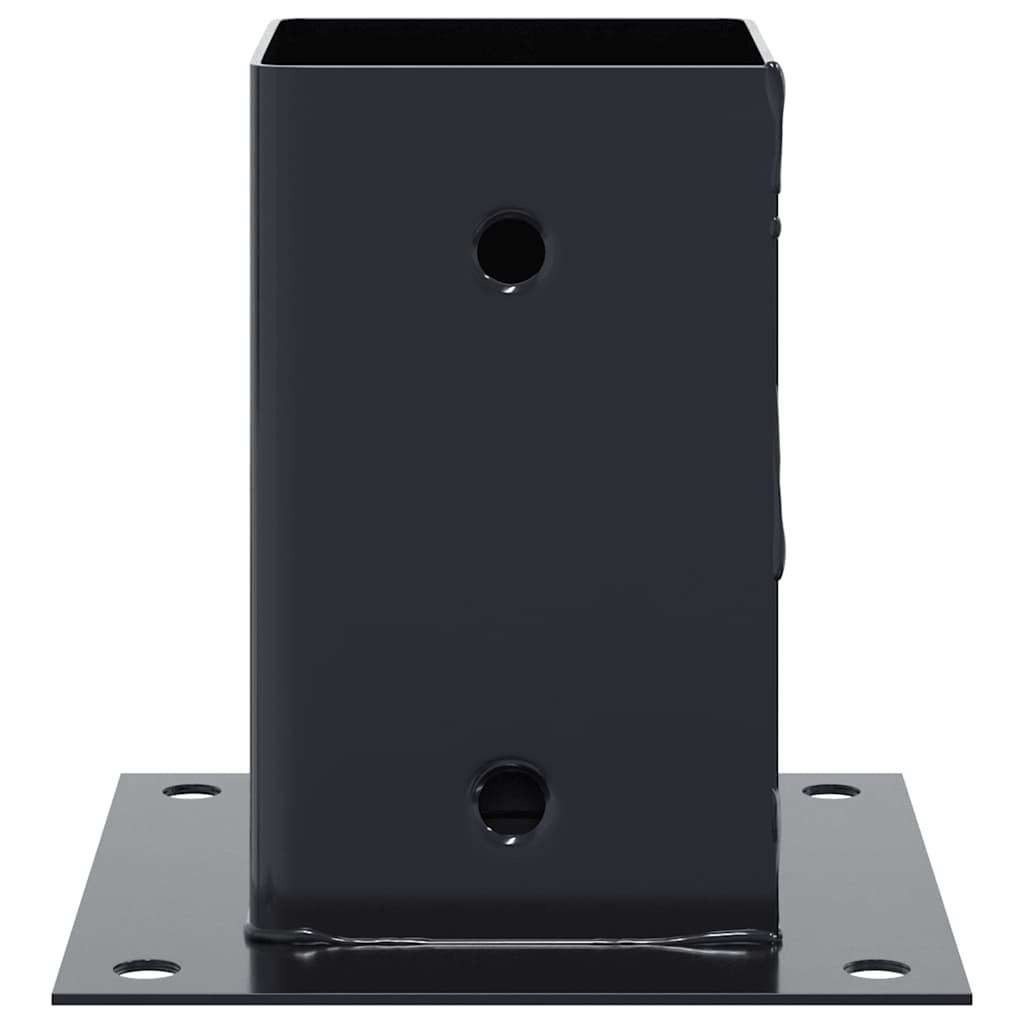 VidaXL Spokkels vierkant 12 st 91x91 mm antraciet staal gepoedercoat