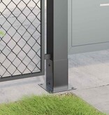 VidaXL Spokkels vierkant 12 st 91x91 mm antraciet staal gepoedercoat