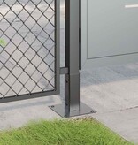 VidaXL Paonderstellen vierkant 4 st gepoedercoat staal antraciet