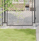 VidaXL Spokkels vierkant 4 st gegalvaniseerd staal zilverkleurig