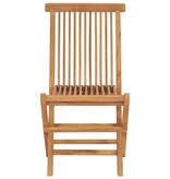 Tuinstoelen inklapbaar 2 st massief teakhout