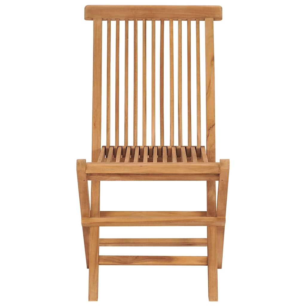 Tuinstoelen inklapbaar 2 st massief teakhout