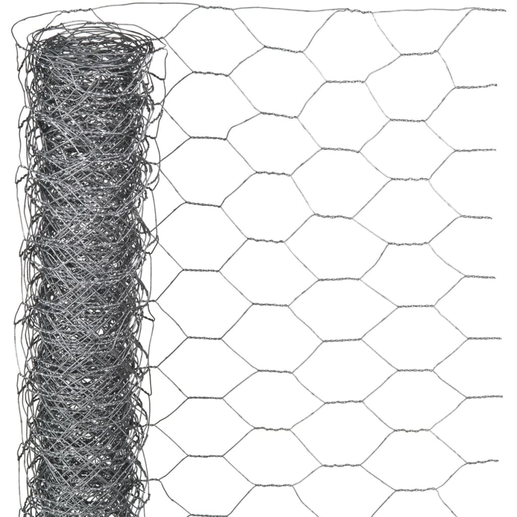 Gaas zeshoekig 0,5x2,5 m 25 mm gegalvaniseerd staal